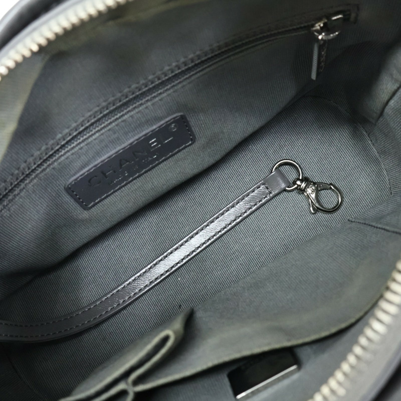 灰色 菱格紋 牛皮 Gabrielle Hobo Small 流浪包【CHANEL 香奈兒】 A91810-2
