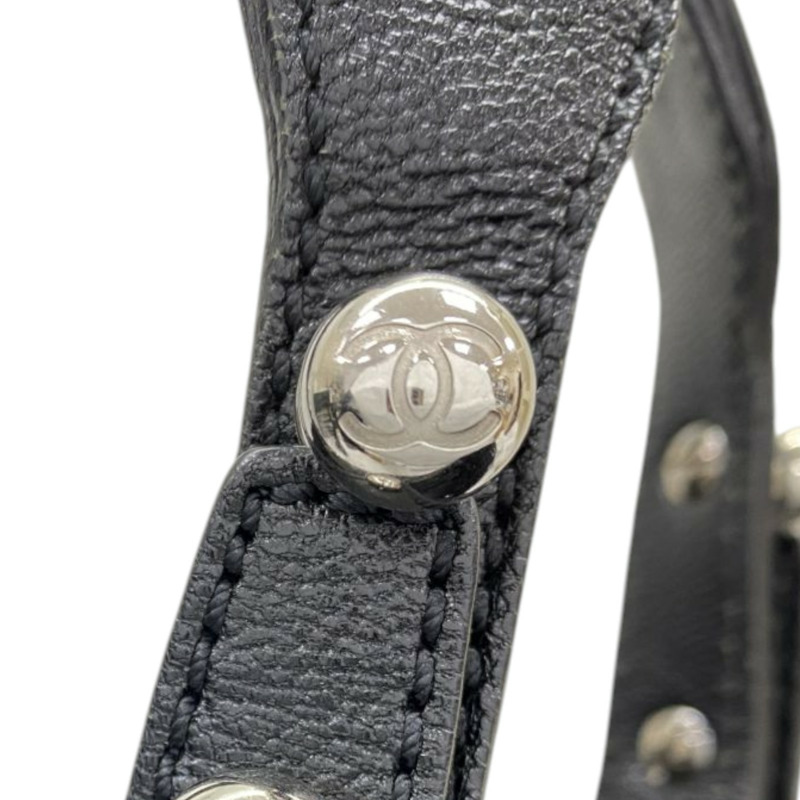 黑色 帆布 Paris Biarritz 托特包 肩背包 無卡【CHANEL 香奈兒】 A34210-9