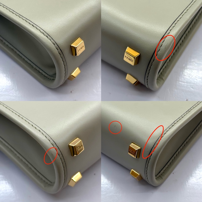 FENDI 芬迪 綠色牛皮MINI SUNSHINE SHOPPER 手提斜背2way包 8BS051-4