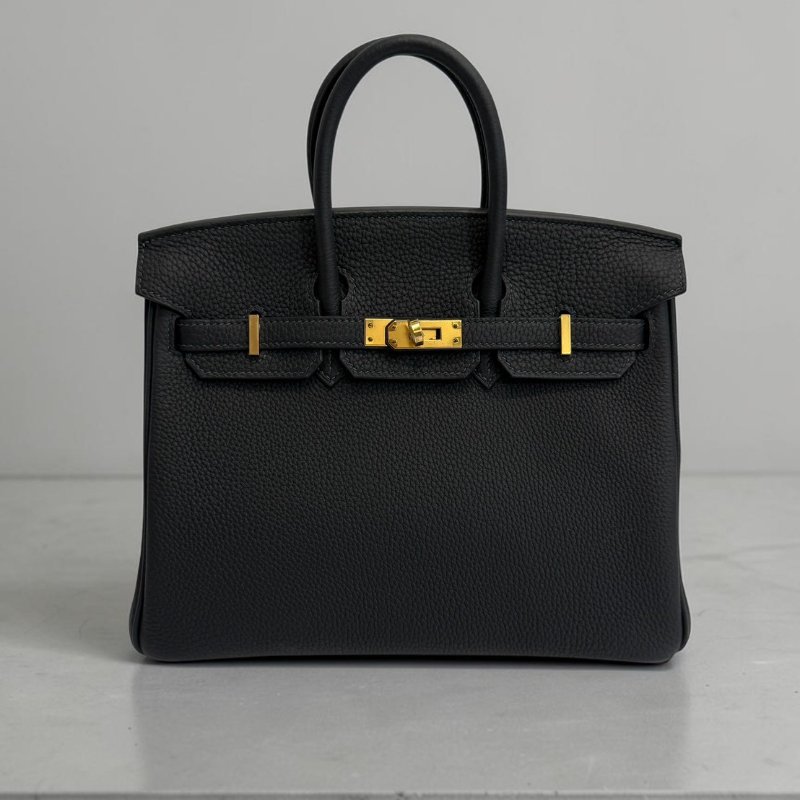 Hermes Birkin25 金釦 膠膜未撕 W刻 Togo皮 臺灣購證正本 全配-0