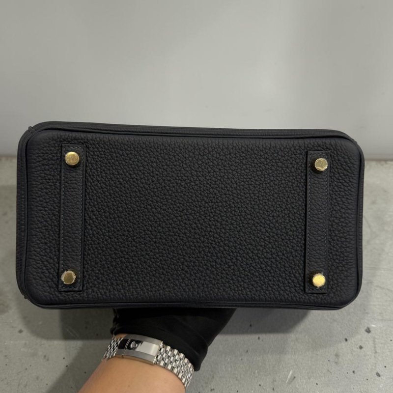 Hermes Birkin25 金釦 膠膜未撕 W刻 Togo皮 臺灣購證正本 全配-9