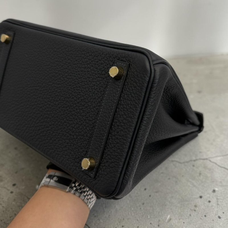 Hermes Birkin25 金釦 膠膜未撕 W刻 Togo皮 臺灣購證正本 全配-10