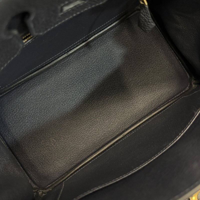 Hermes Birkin25 金釦 膠膜未撕 W刻 Togo皮 臺灣購證正本 全配-17