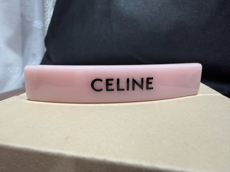 Celine 粉色髮夾-0
