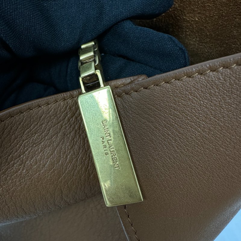 現貨 YSL Suzanne 咖棕子母hobo-14