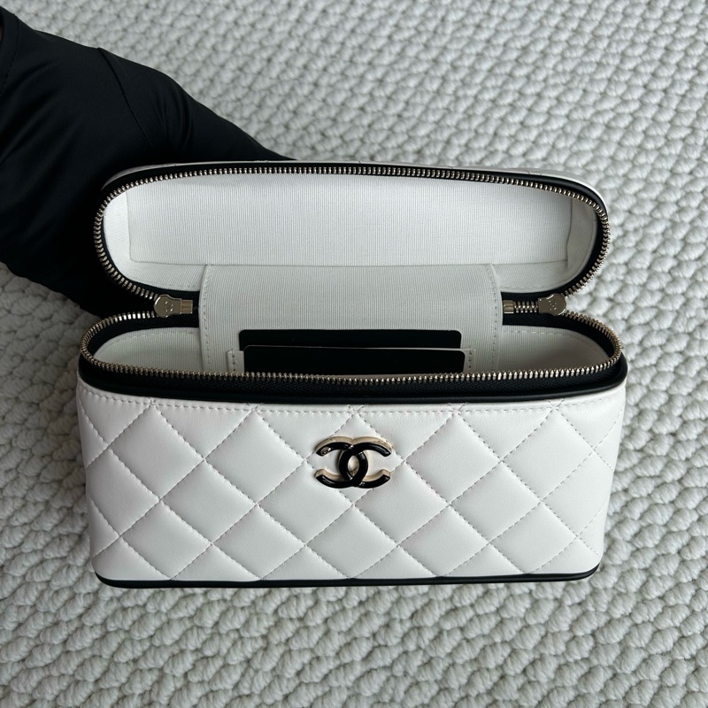 閒置新🆕Chanel/香奈兒 熊貓lp羊皮 手提包斜挎包 銀扣✅正品-2