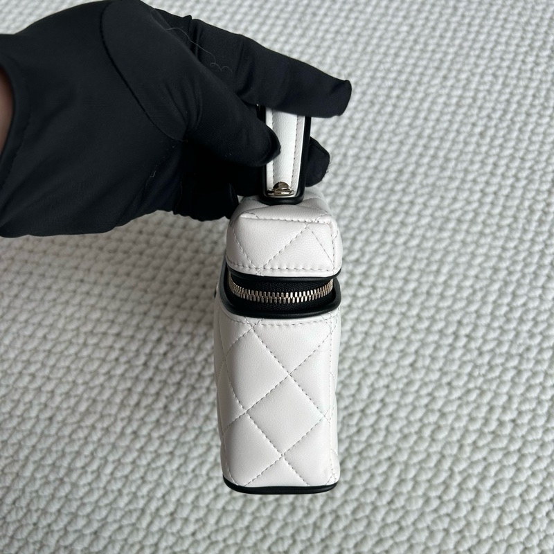 閒置新🆕Chanel/香奈兒 熊貓lp羊皮 手提包斜挎包 銀扣✅正品-4