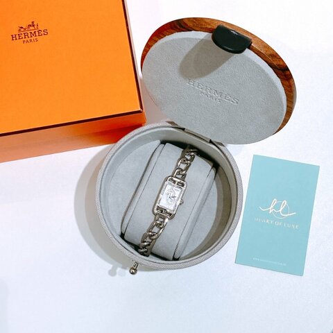 TW4876 Hermes 愛馬仕帶鑽女錶 Nantucket Watch 29 mm Small Model 48+24 Diamonds (0.23 ct+0.094 ct)