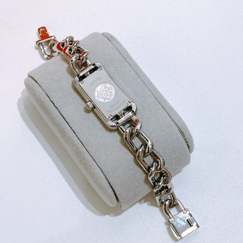 TW4876 Hermes 愛馬仕帶鑽女錶 Nantucket Watch 29 mm Small Model 48+24 Diamonds (0.23 ct+0.094 ct)-4