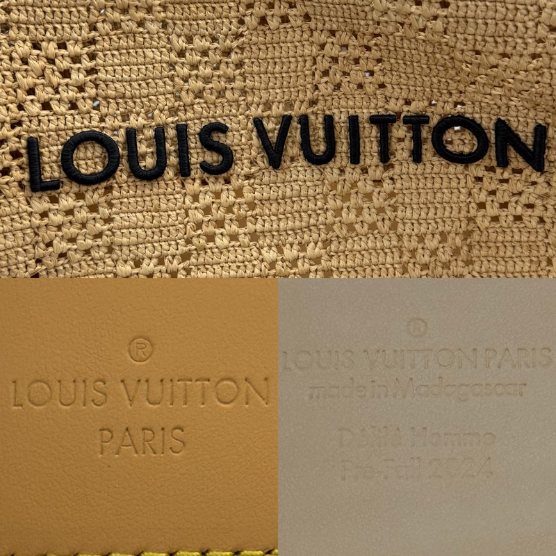 LOUIS VUITTON 路易威登 拉菲草手工編織SUMMER SHOPPER TOTE MM 手提包 RFID M25008-7