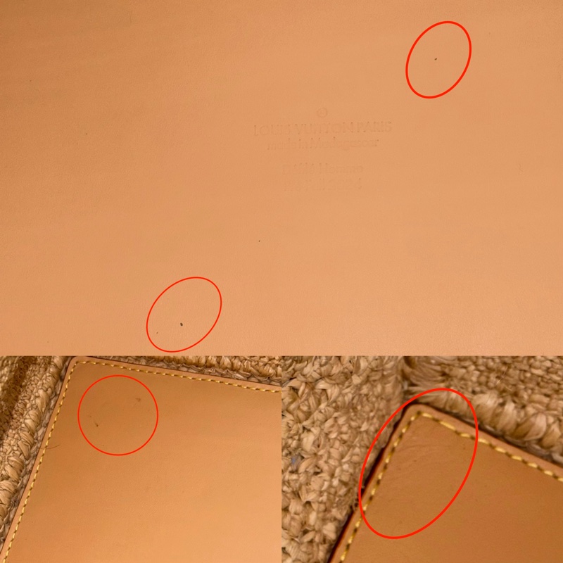 LOUIS VUITTON 路易威登 拉菲草手工編織SUMMER SHOPPER TOTE MM 手提包 RFID M25008-8