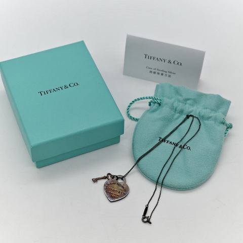 TIFFANY&CO. S925愛心鑰匙項鍊