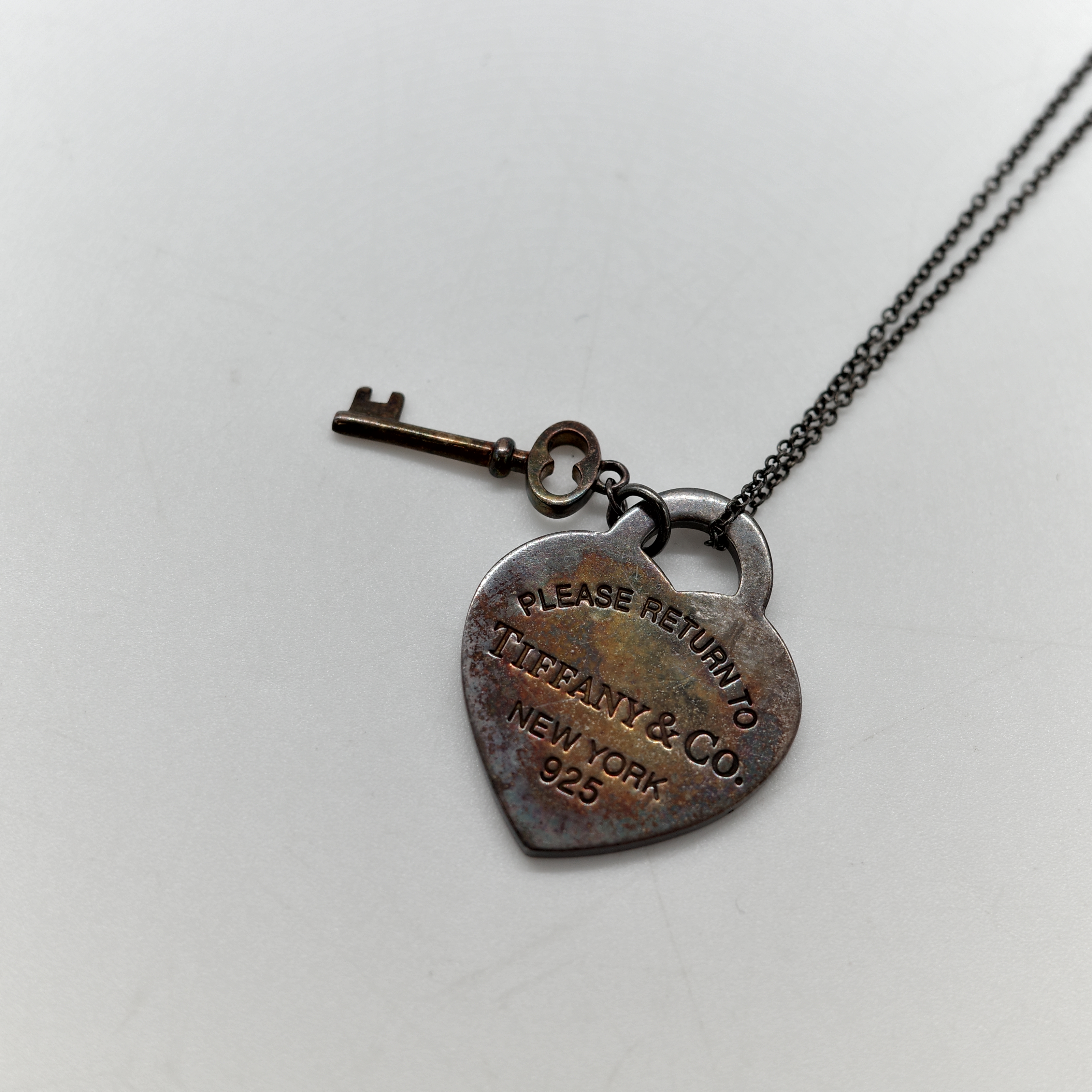TIFFANY&CO. S925愛心鑰匙項鍊-2