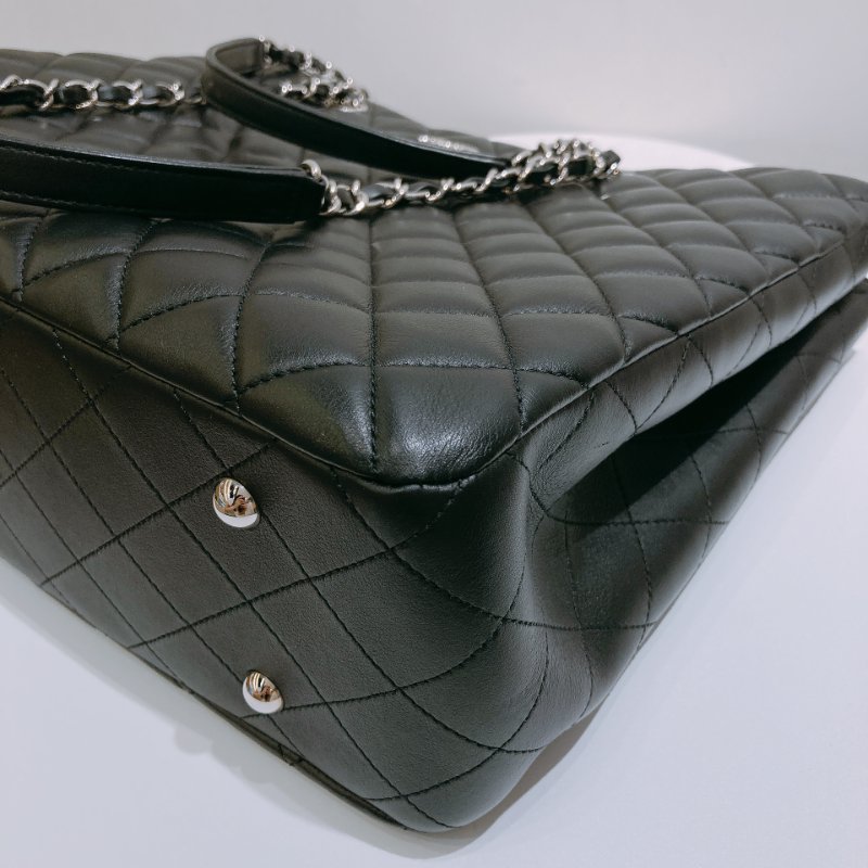 TW4877 Chanel 香奈兒 新版GST托特包 小牛皮 黑銀A91046 GST Tote Bag Calfskin Black x PHW-6