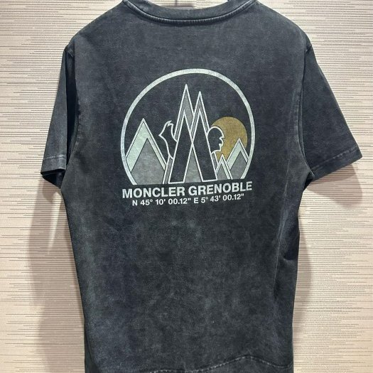 💎Han's house精品服飾💎moncler 滑雪系列 刷色 短 T 黑 現貨 S 原價14300-5