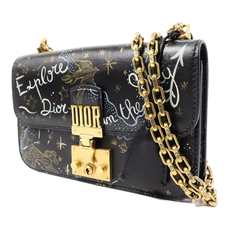 Dior 牛皮皮革Explore In The Sky Dior Addict鏈帶肩背袋-2