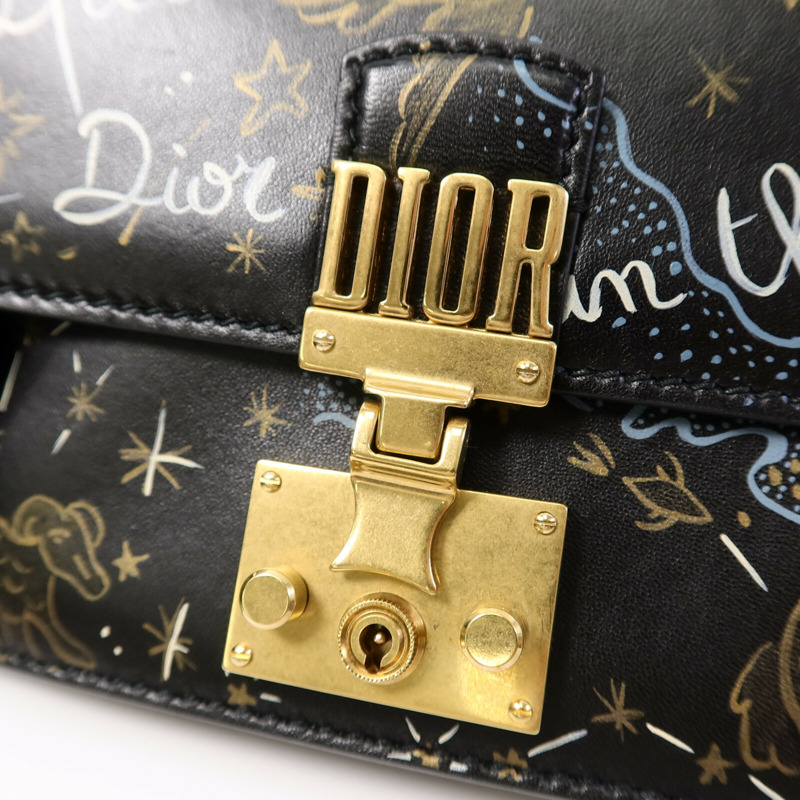 Dior 牛皮皮革Explore In The Sky Dior Addict鏈帶肩背袋-6
