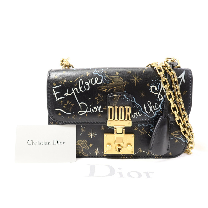 Dior 牛皮皮革Explore In The Sky Dior Addict鏈帶肩背袋-9