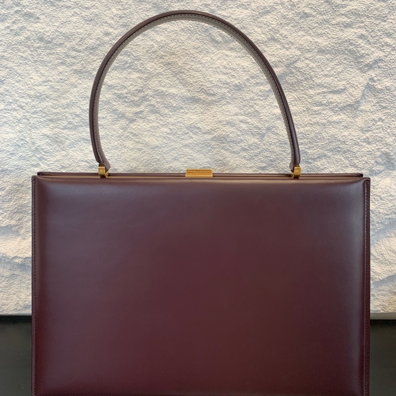 Celine 賽琳 Clasp金屬扣 夾子包手提包中號-1