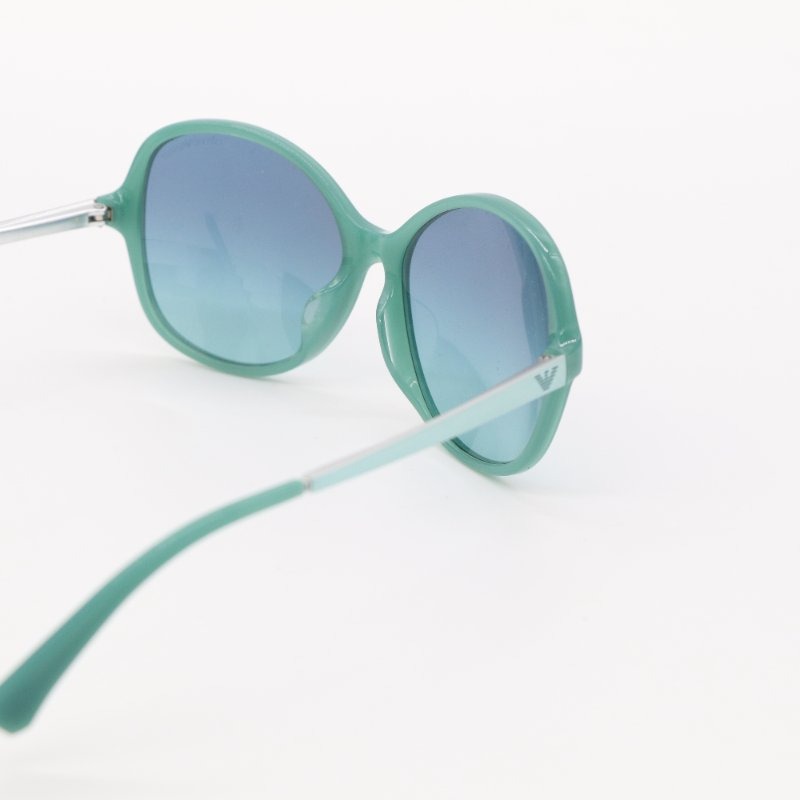 近新 💫💫 EMPORIO ARMANI 綠色圓形太陽眼鏡-3