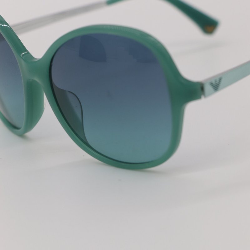 近新 💫💫 EMPORIO ARMANI 綠色圓形太陽眼鏡-6