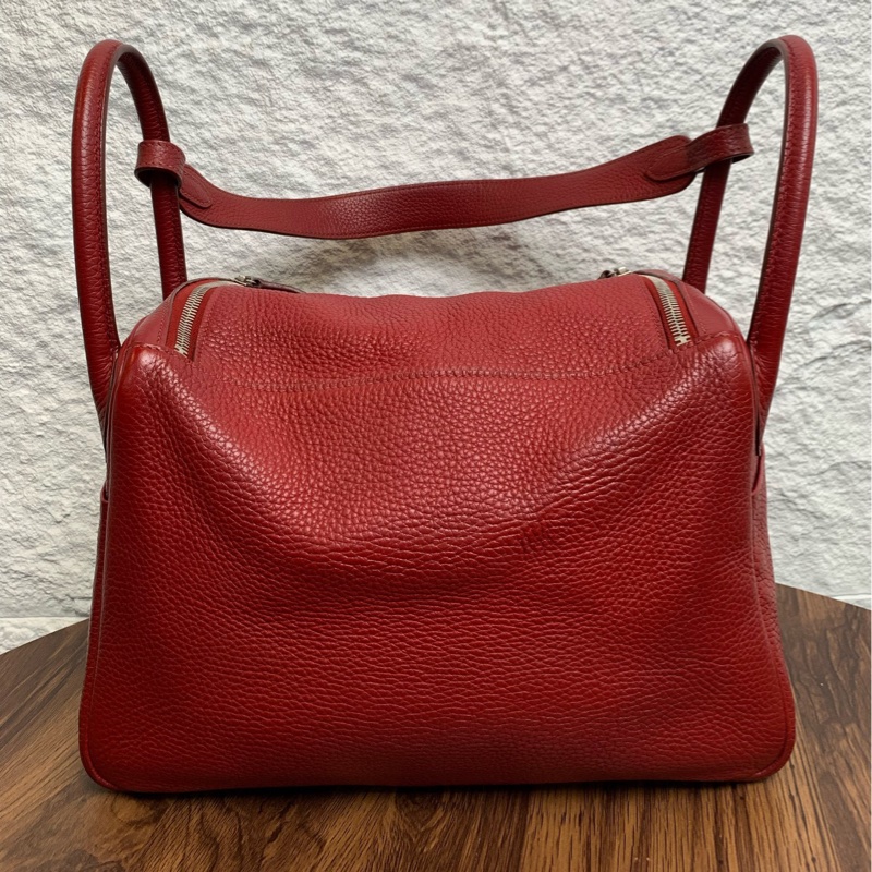 愛馬仕 Hermes Lindy30 紅色 框Q-2