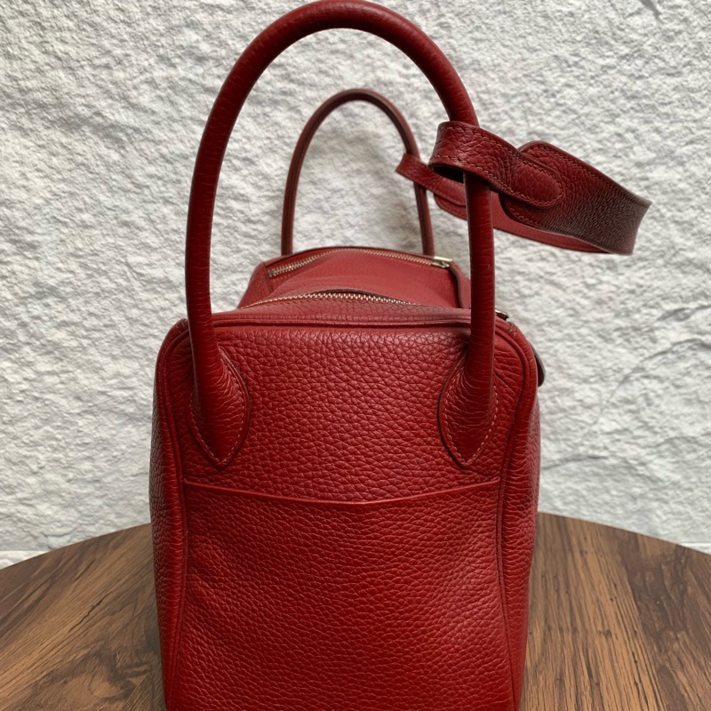 愛馬仕 Hermes Lindy30 紅色 框Q-3