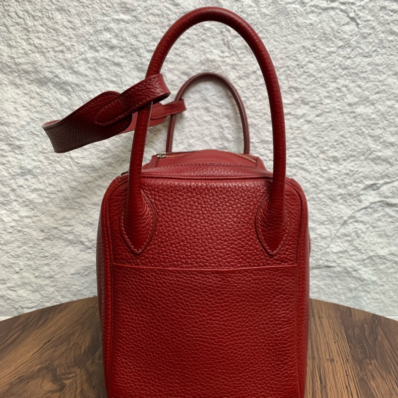 愛馬仕 Hermes Lindy30 紅色 框Q-4