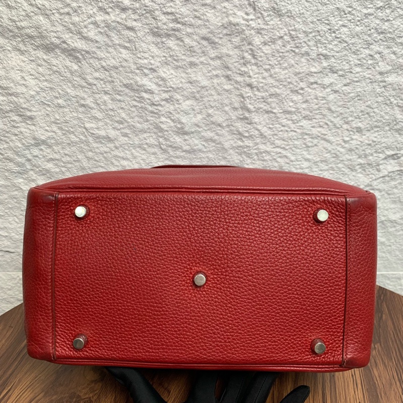 愛馬仕 Hermes Lindy30 紅色 框Q-5