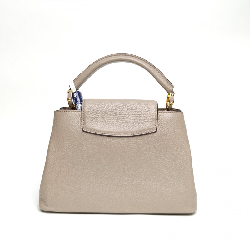 LOUIS VUITTON CapucinesBB27灰色牛皮金扣2015肩背包-2