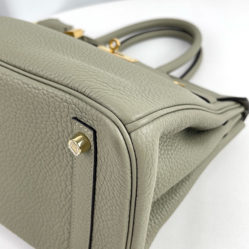 99新🆕Hermes/愛馬仕birkin30手提包斜挎包鼠尾草綠 金扣 X刻💚正品-4