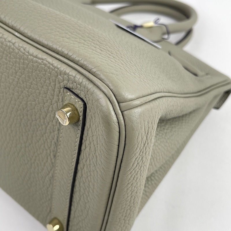 99新🆕Hermes/愛馬仕birkin30手提包斜挎包鼠尾草綠 金扣 X刻💚正品-6