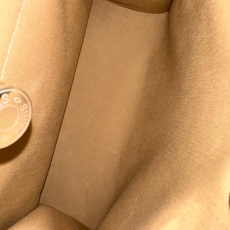 Hermes herbag31磚紅拼奶茶色-14