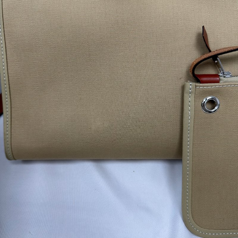 Hermes herbag31磚紅拼奶茶色-20
