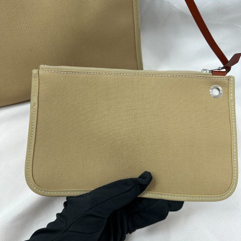 Hermes herbag31磚紅拼奶茶色-22