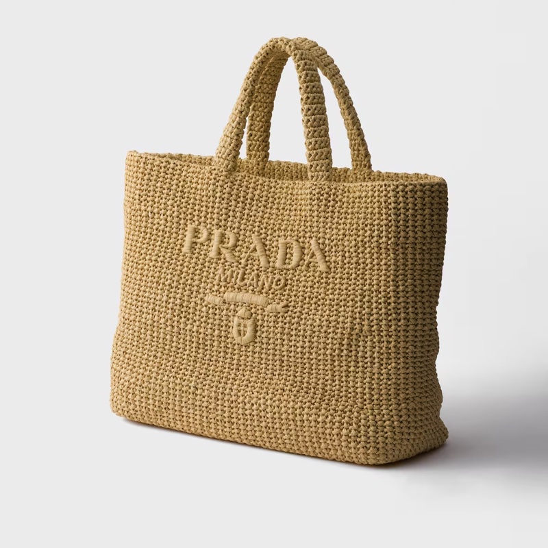 Prada 女士 鈎針編織手提袋均碼碼40cm*16cm*34cm-3
