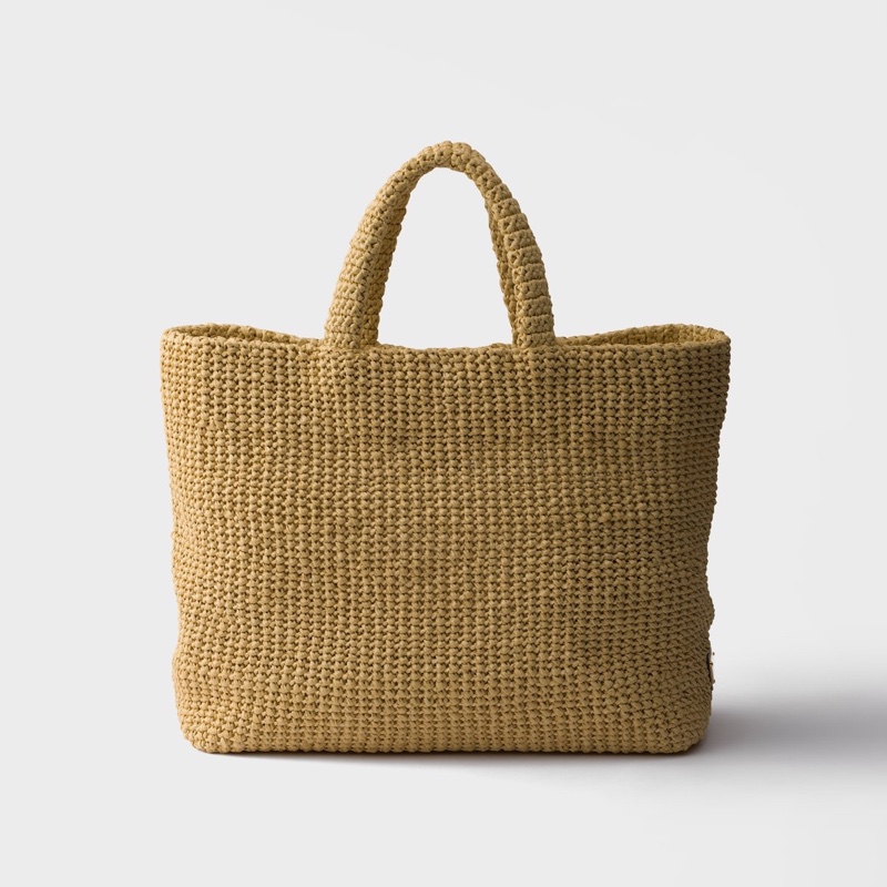 Prada 女士 鈎針編織手提袋均碼碼40cm*16cm*34cm-4