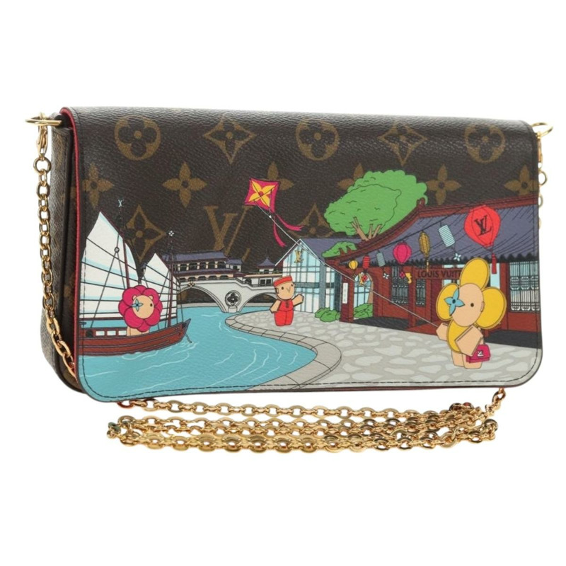 【日本直送】路易威登 Monogram Vivienne Pochette Felice 肩背包 LV 正品 181444SAM-0