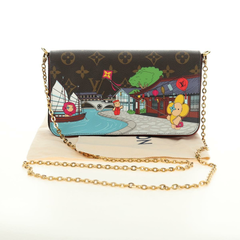【日本直送】路易威登 Monogram Vivienne Pochette Felice 肩背包 LV 正品 181444SAM-11
