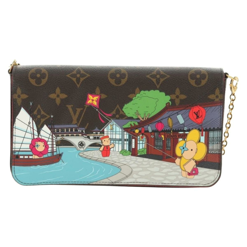 【日本直送】路易威登 Monogram Vivienne Pochette Felice 肩背包 LV 正品 181444SAM-12