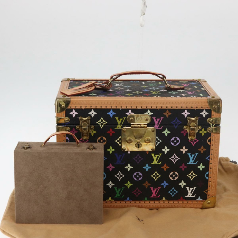 【日本直送】路易威登 Monogram Multicolor Boite Pharmacy Pouch 黑色 LV Auth yk20405SM-11