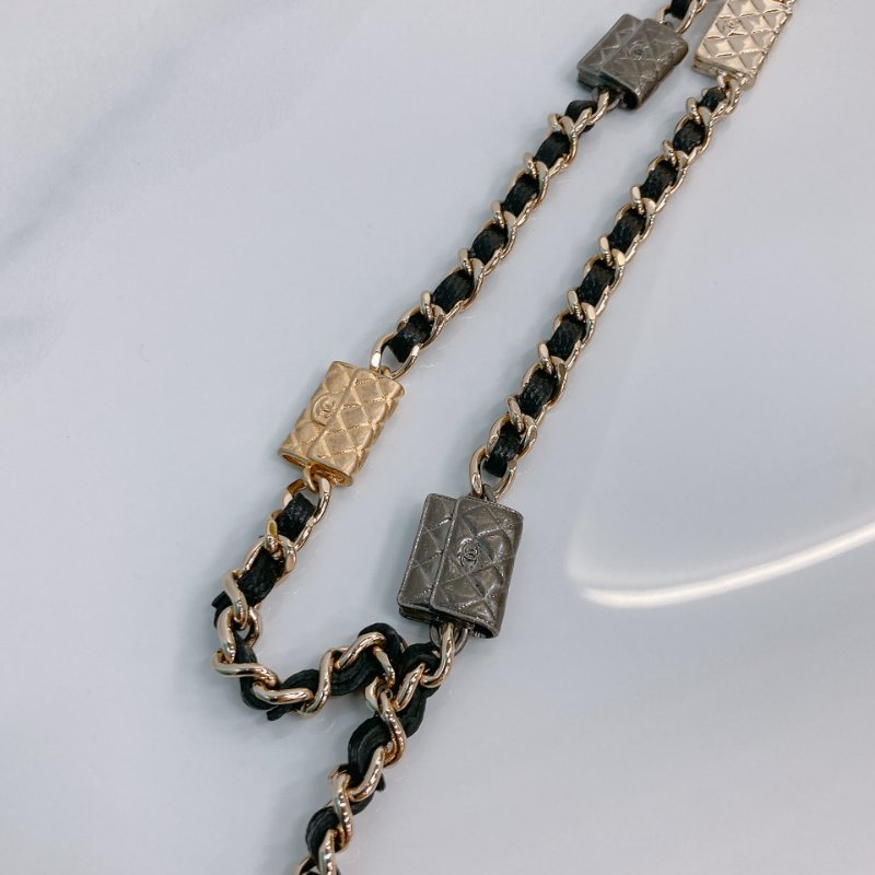 TW3470 Chanel 香奈兒 腰包 腰鏈 鏈條 包包小掛件 魚子醬牛皮 黑色 金扣 CC Logo Chain Belt Bag Caviar Black x GHW-21
