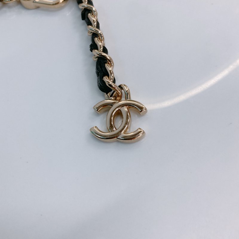 TW3470 Chanel 香奈兒 腰包 腰鏈 鏈條 包包小掛件 魚子醬牛皮 黑色 金扣 CC Logo Chain Belt Bag Caviar Black x GHW-24