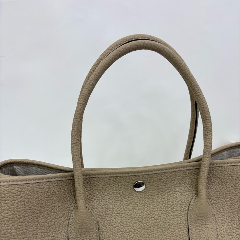 Hermes 愛馬仕 garden party花園30 S2風衣灰銀扣 K刻 有購證-5