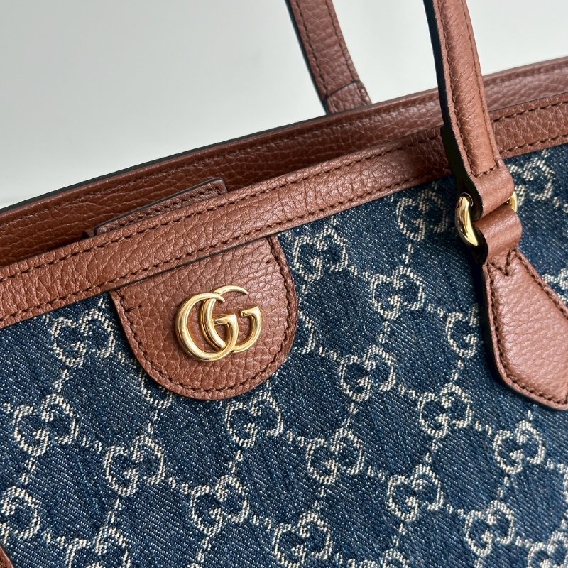 95新🆕 Gucci 古馳 牛仔托特包 深藍老花-15