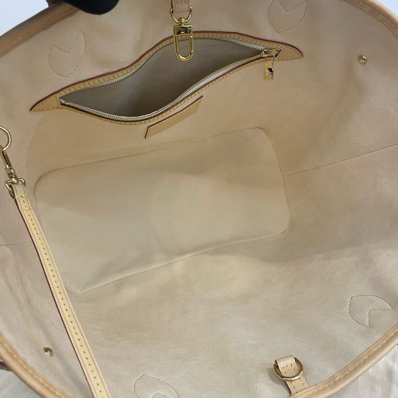 98新❤️Louis Vuitton/路易威登白三彩中號neverfull單肩包托特包子母包 ✅正品-8