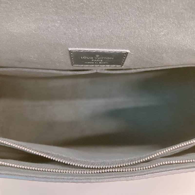MS0733 Louis Vuitton 路易威登 水波紋 手提包 黑色 銀扣 Cluny Bag 29cm Epi Black x PHW-27
