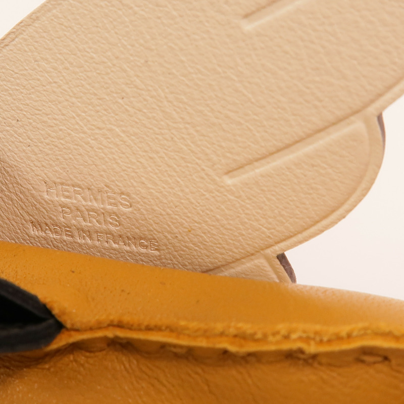 HERMES Milo/Swift皮革Rodeo Pegase MM掛飾Sesame/Nata/Noir-4