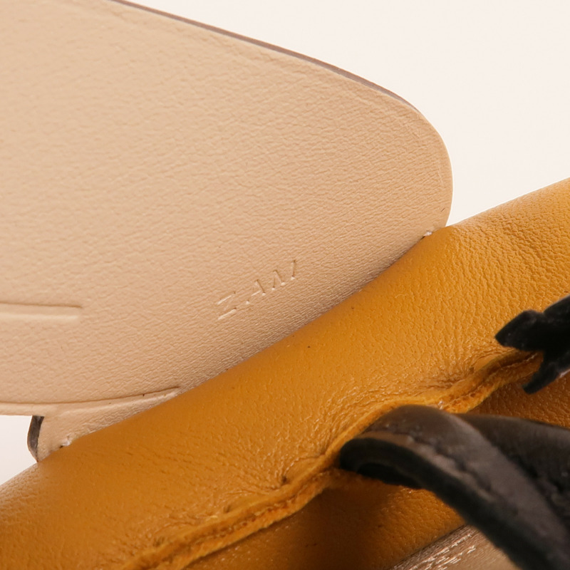 HERMES Milo/Swift皮革Rodeo Pegase MM掛飾Sesame/Nata/Noir-5