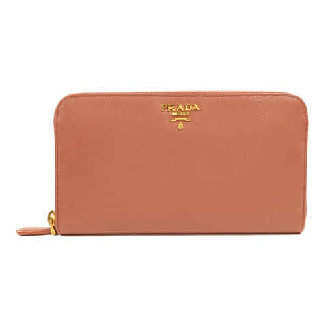 PRADA Saffiano皮革Zipper Long Wallet長錢包